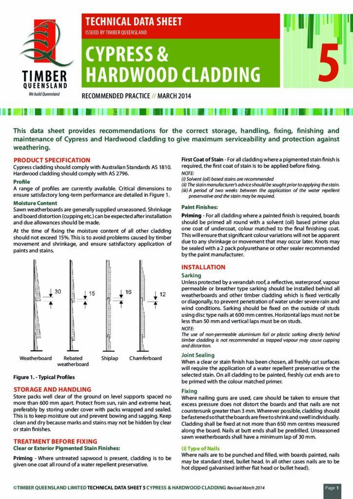 thumbnail of Cypress Hardwood Cladding